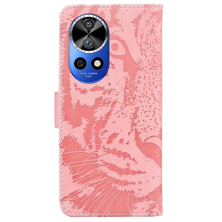 For Huawei nova 12 Pro / nova 12 Ultra Tiger Embossing Pattern Flip Leather Phone Case