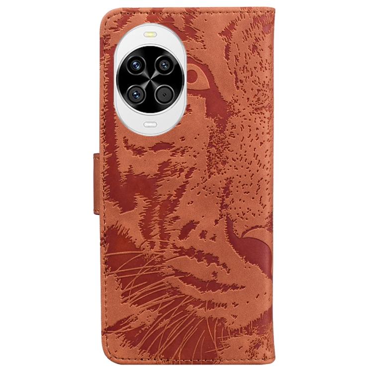 For Huawei nova 14 Tiger Embossing Pattern Flip Leather Phone Case