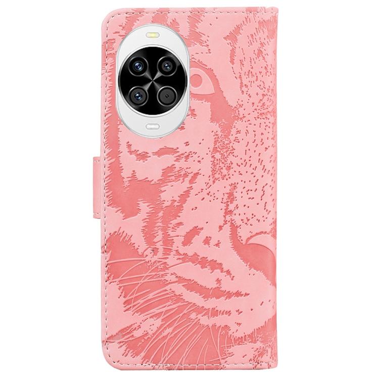 For Huawei nova 14 Tiger Embossing Pattern Flip Leather Phone Case
