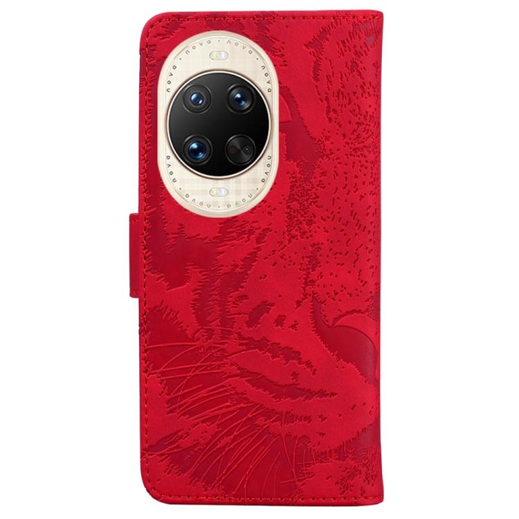 For Huawei nova 14 Ultra Tiger Embossing Pattern Flip Leather Phone Case