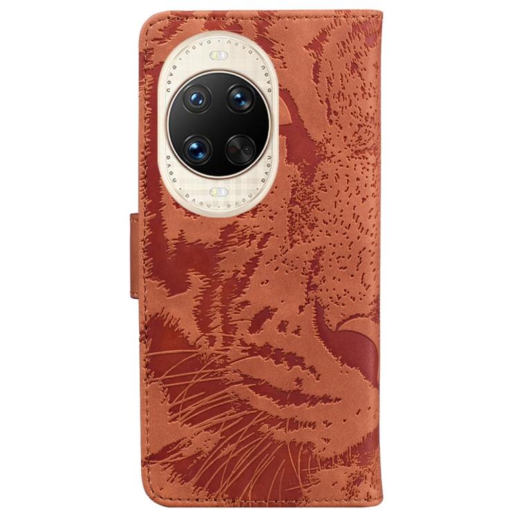 For Huawei nova 14 Ultra Tiger Embossing Pattern Flip Leather Phone Case