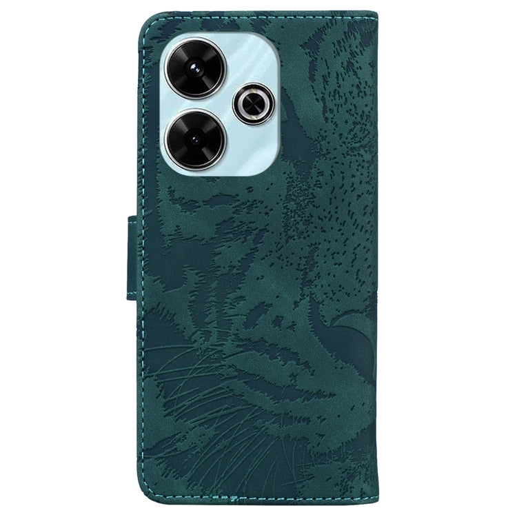 For Redmi 13 4G Tiger Embossing Pattern Flip Leather Phone Case