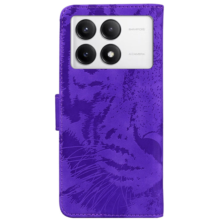 For Redmi K70 / K70 Pro Tiger Embossing Pattern Flip Leather Phone Case