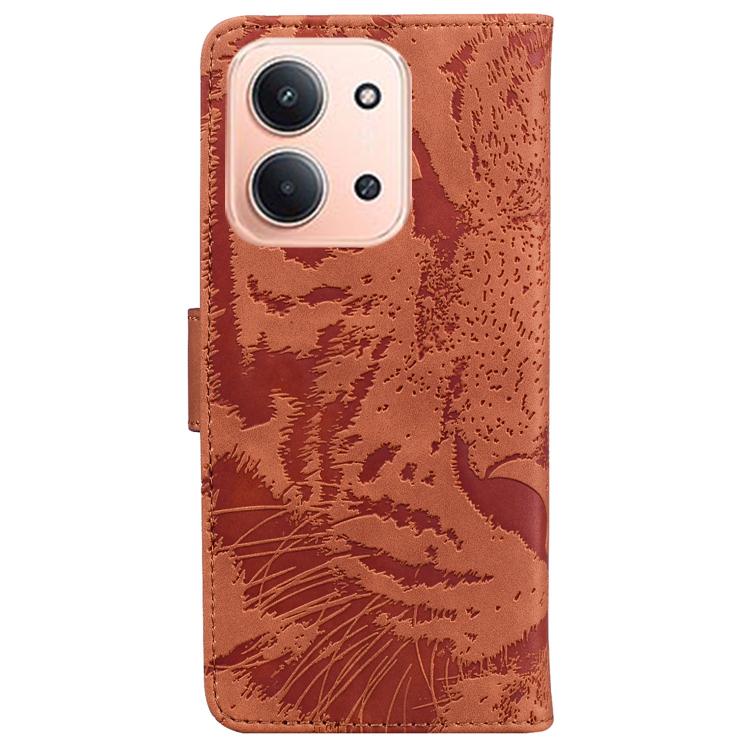 For Redmi 15C 5G / 4G EU 173mm / Poco C85 5G Tiger Embossing Pattern Flip Leather Phone Case
