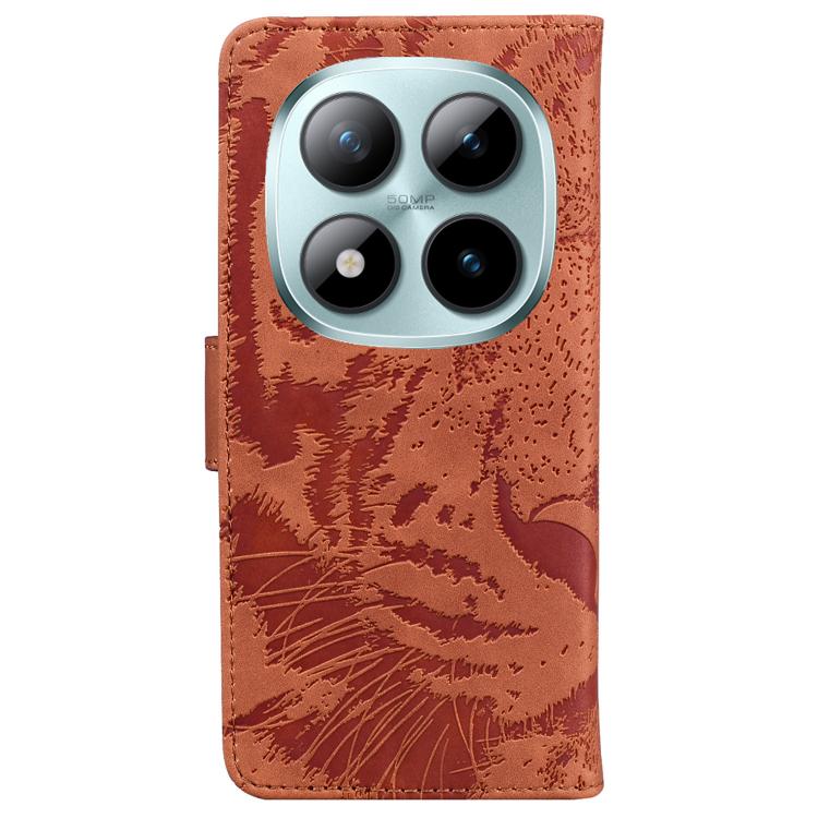For Redmi Note 15 Pro 5G Global 163.6mm Tiger Embossing Pattern Flip Leather Phone Case