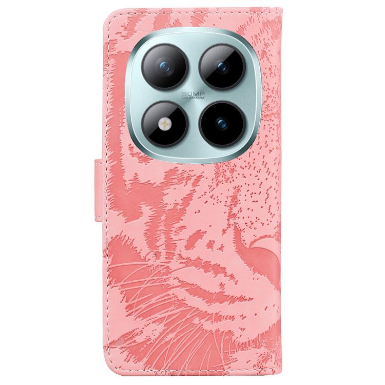 For Redmi Note 15 Pro 5G Global 163.6mm Tiger Embossing Pattern Flip Leather Phone Case