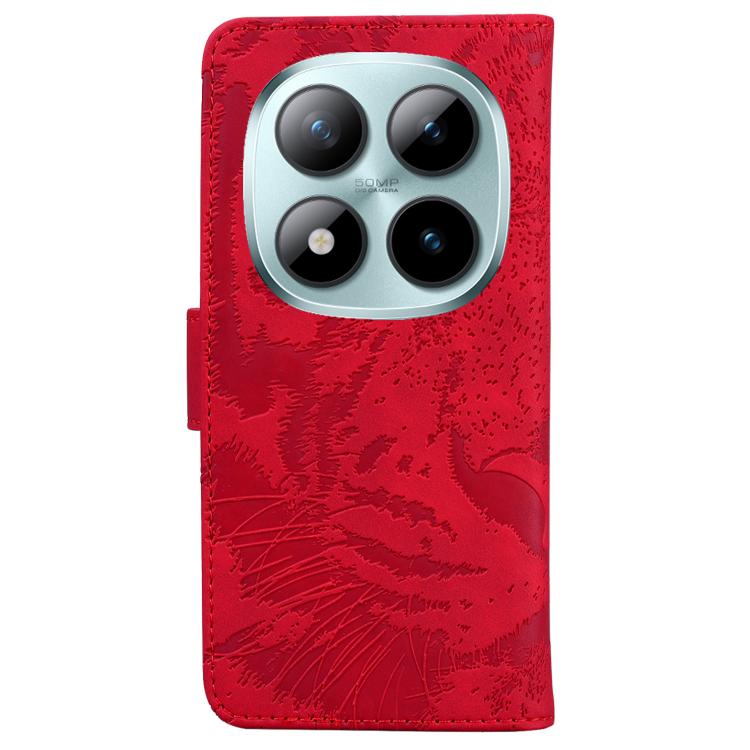 For Redmi Note 15 Pro+ 5G 163.3mm / Poco M8 Pro 5G Tiger Embossing Pattern Flip Leather Phone Case