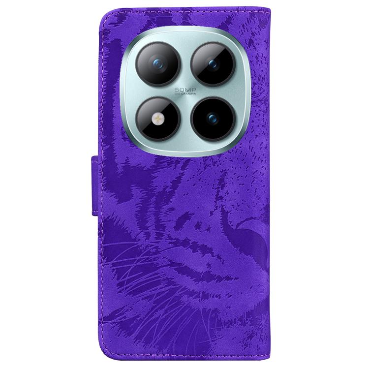 For Redmi Note 15 Pro+ 5G 163.3mm / Poco M8 Pro 5G Tiger Embossing Pattern Flip Leather Phone Case