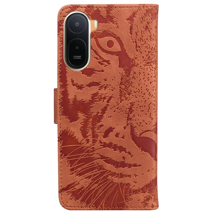 For Redmi A7 Pro 4G / 5G 171mm / Poco C85x 5G Tiger Embossing Pattern Flip Leather Phone Case