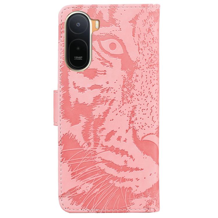 For Redmi A7 Pro 4G / 5G 171mm / Poco C85x 5G Tiger Embossing Pattern Flip Leather Phone Case