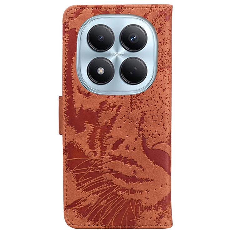 For Redmi Note 15 Pro 4G Global 163.2mm Tiger Embossing Pattern Flip Leather Phone Case