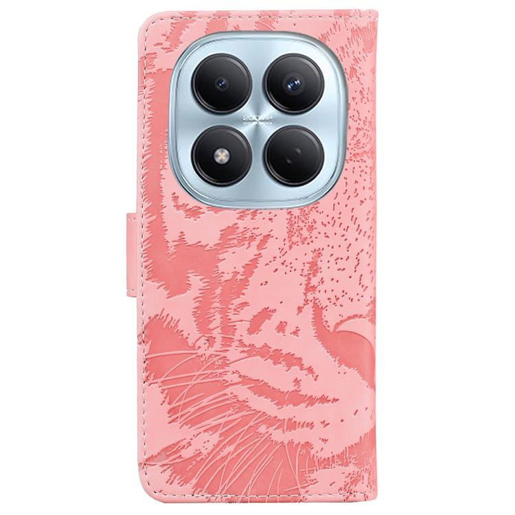 For Redmi Note 15 Pro 4G Global 163.2mm Tiger Embossing Pattern Flip Leather Phone Case