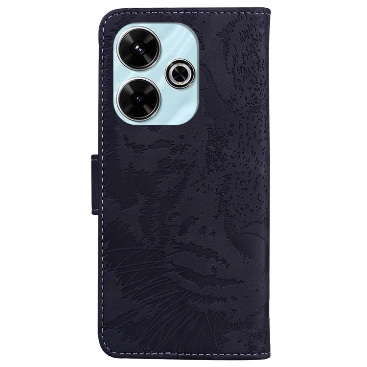 For Xiaomi Poco M6 4G Tiger Embossing Pattern Flip Leather Phone Case