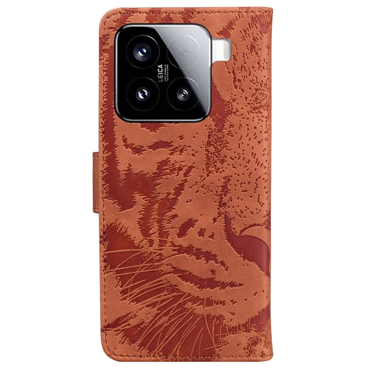 For Xiaomi 15 Tiger Embossing Pattern Flip Leather Phone Case