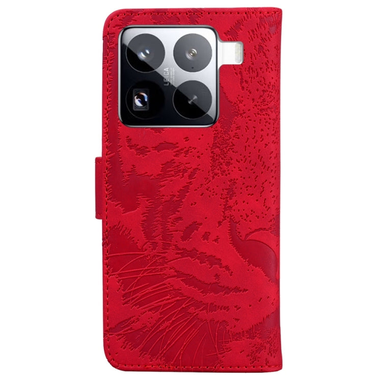 For Xiaomi 15 Pro Tiger Embossing Pattern Flip Leather Phone Case