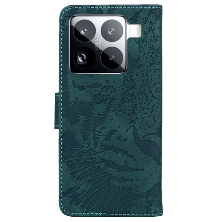 For Xiaomi 15 Pro Tiger Embossing Pattern Flip Leather Phone Case