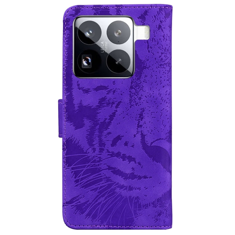 For Xiaomi 15 Pro Tiger Embossing Pattern Flip Leather Phone Case