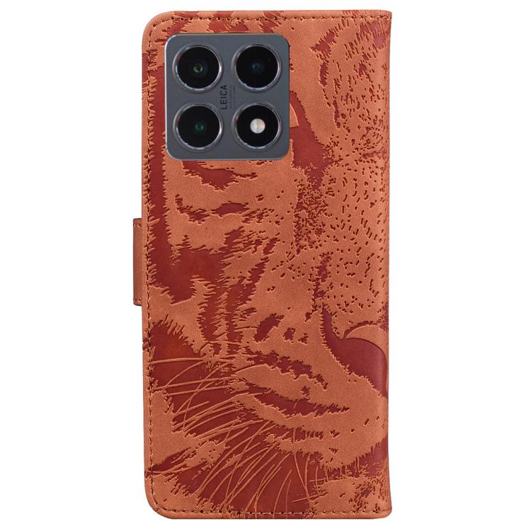 For Xiaomi 15T 5G Tiger Embossing Pattern Flip Leather Phone Case