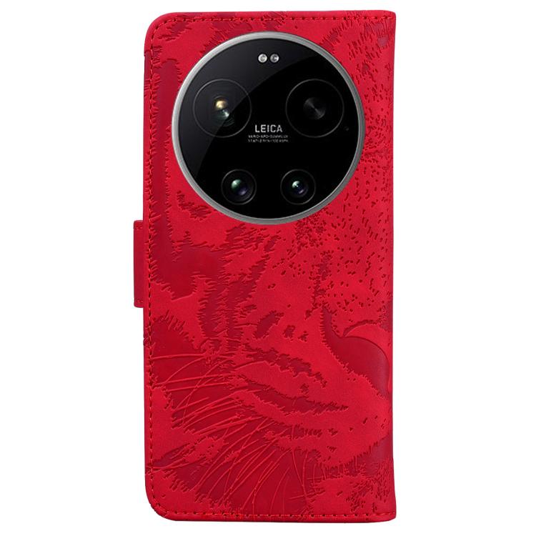 For Xiaomi 17 Ultra Tiger Embossing Pattern Flip Leather Phone Case