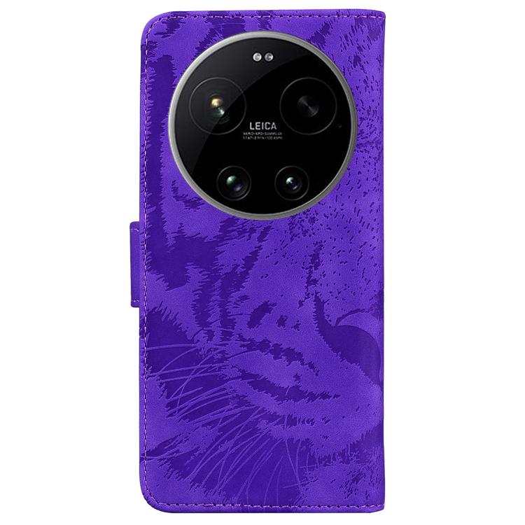 For Xiaomi 17 Ultra Tiger Embossing Pattern Flip Leather Phone Case