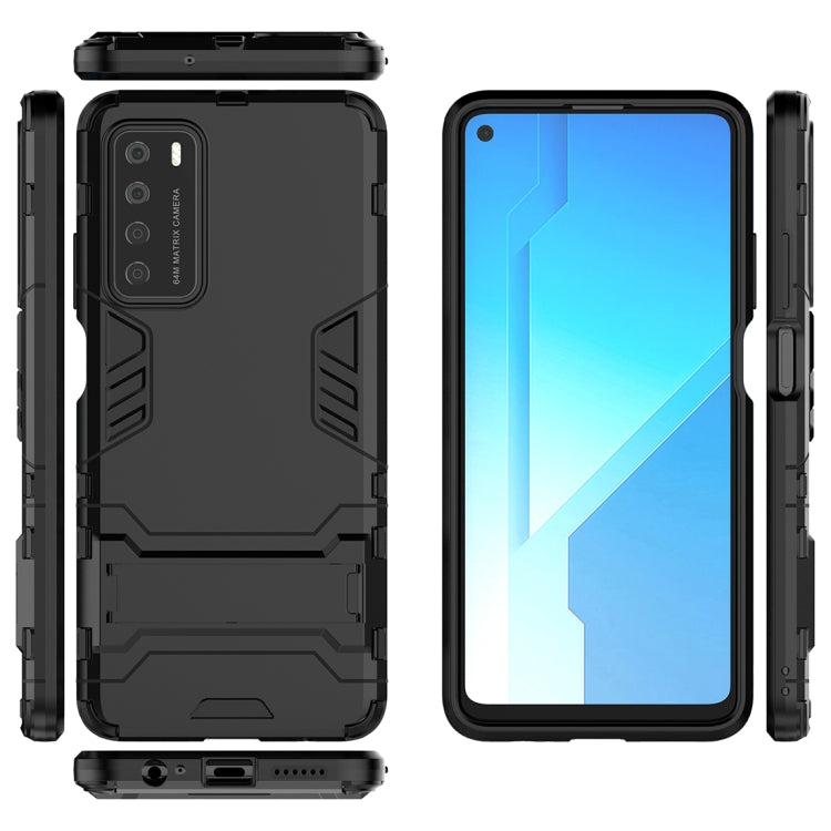 For Huawei Honor Play 4 PC + TPU Shockproof Protective Case with Invisible Holder