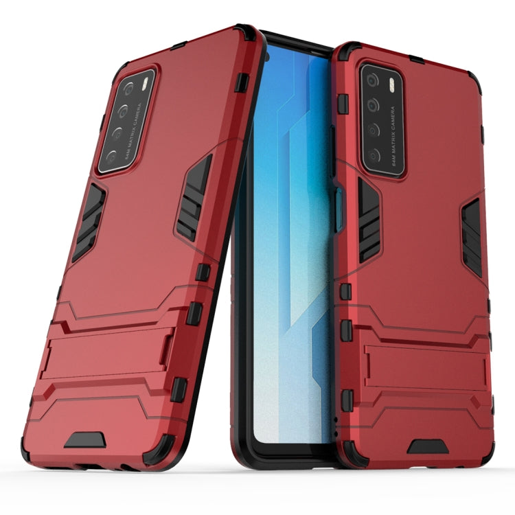 For Huawei Honor Play 4 PC + TPU Shockproof Protective Case with Invisible Holder