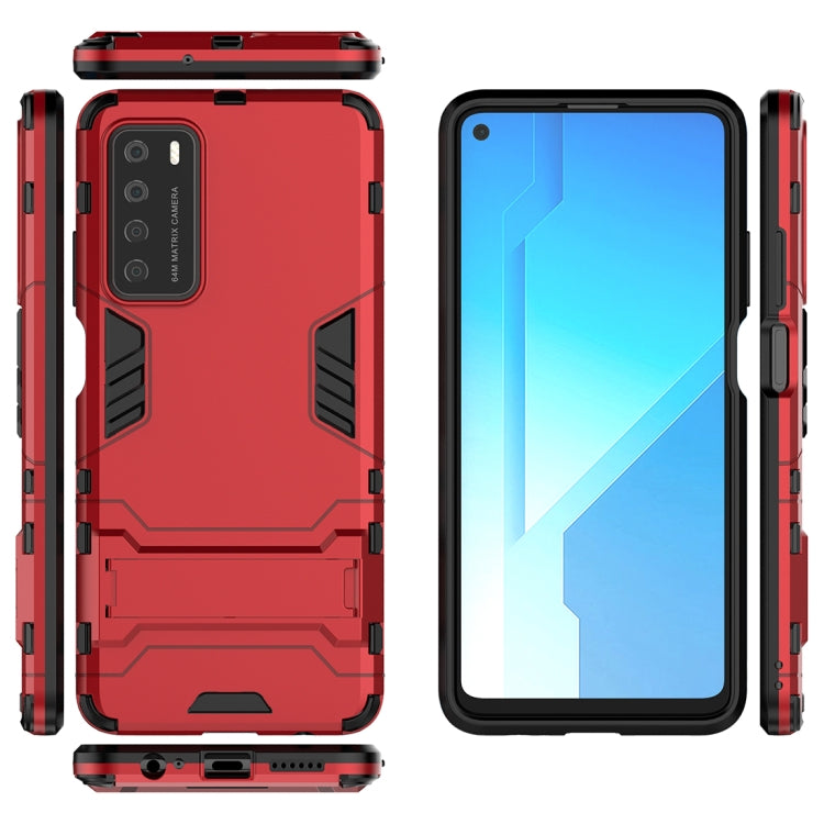 For Huawei Honor Play 4 PC + TPU Shockproof Protective Case with Invisible Holder