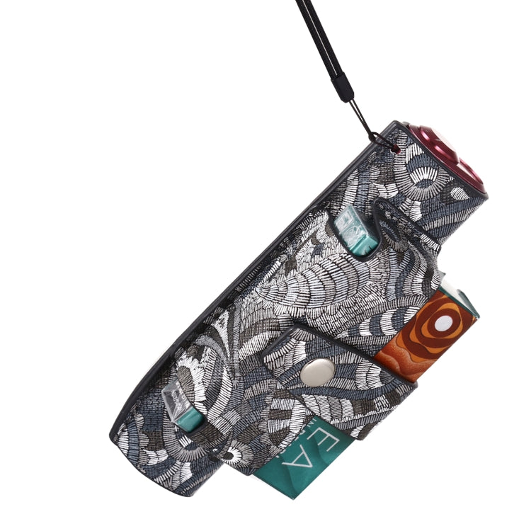 For IQOS ILUMA i ONE Electronic Cigarette Cashew Flower Portable PU Storage Bag