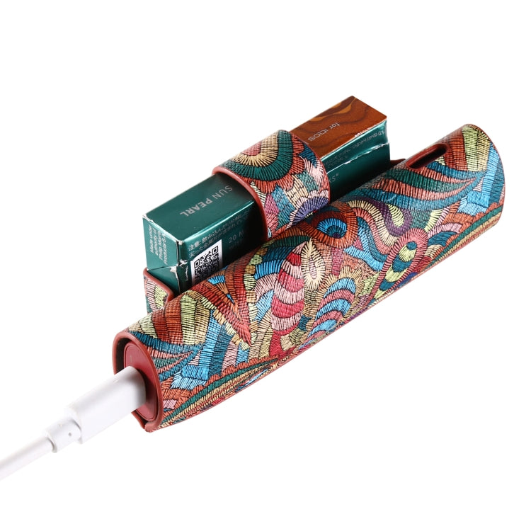 For IQOS ILUMA i ONE Electronic Cigarette Cashew Flower Portable PU Storage Bag