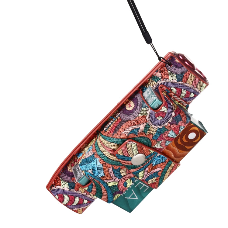 For IQOS ILUMA i ONE Electronic Cigarette Cashew Flower Portable PU Storage Bag