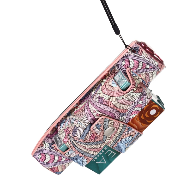 For IQOS ILUMA i ONE Electronic Cigarette Cashew Flower Portable PU Storage Bag