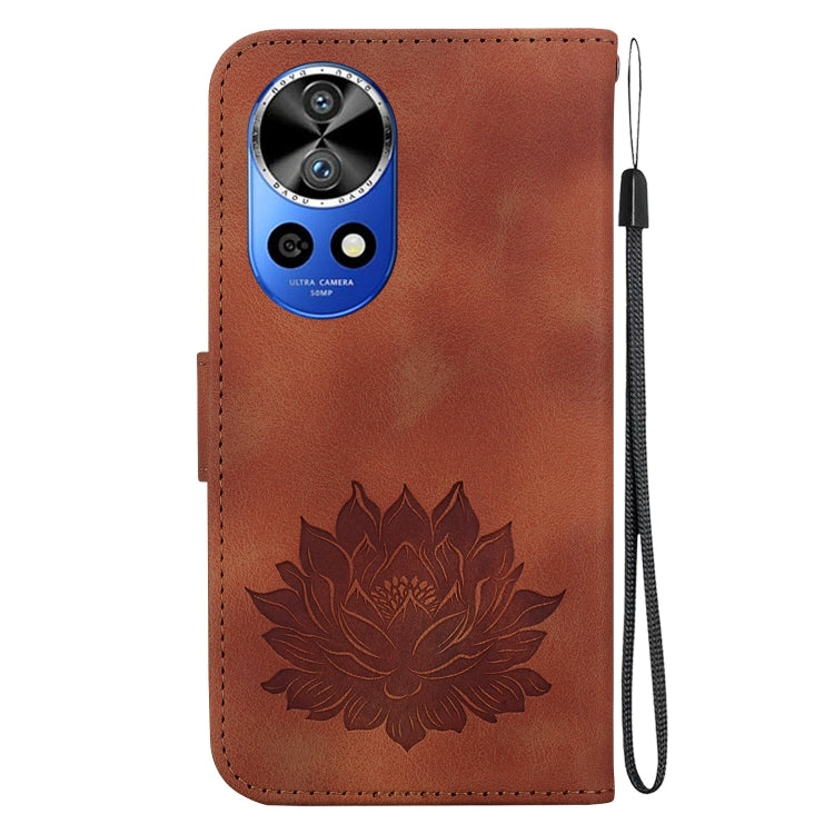For Huawei nova 12 Pro / nova 12 Ultra Lotus Embossed Leather Phone Case