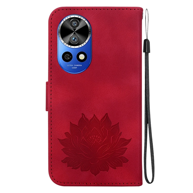 For Huawei nova 12 Pro / nova 12 Ultra Lotus Embossed Leather Phone Case