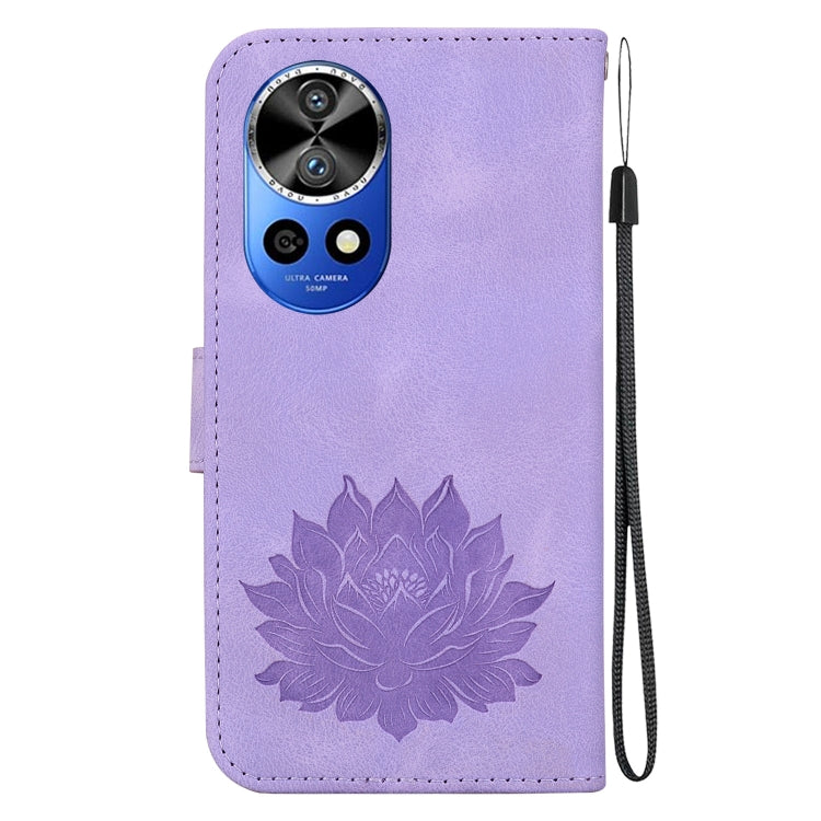 For Huawei nova 12 Pro / nova 12 Ultra Lotus Embossed Leather Phone Case