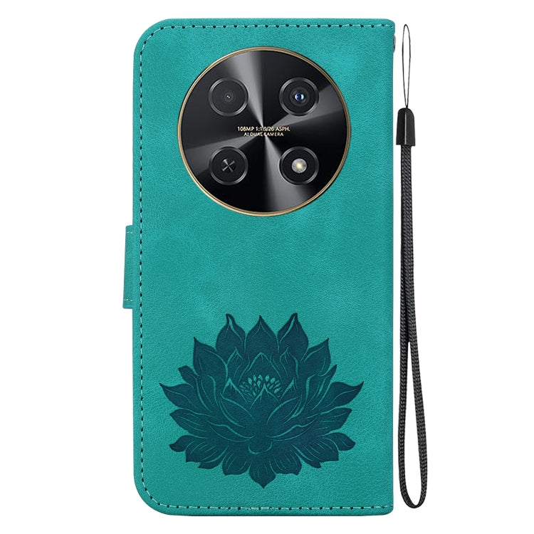 For Huawei nova 12i Lotus Embossed Leather Phone Case