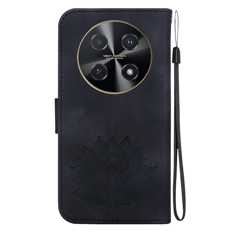 For Huawei nova 12i Lotus Embossed Leather Phone Case