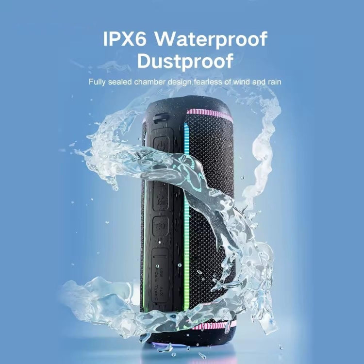 XDOBO Dignity 2024 50W IPX6 Outdoor Waterproof Portable Bluetooth Speaker - Black