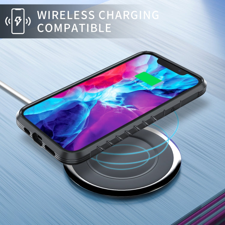 For iPhone 12 mini Armor Metal Clear PC + TPU Shockproof Case