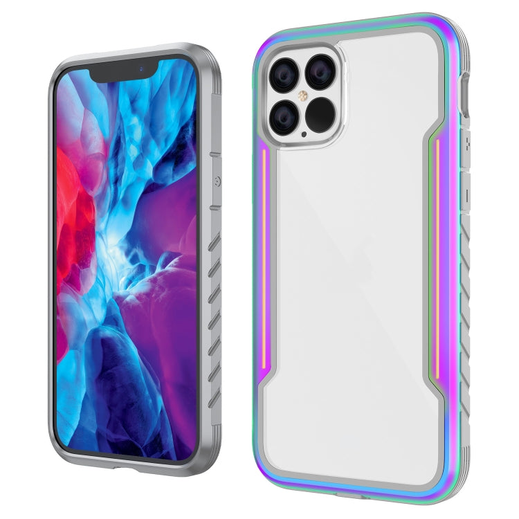 For iPhone 12 mini Armor Metal Clear PC + TPU Shockproof Case