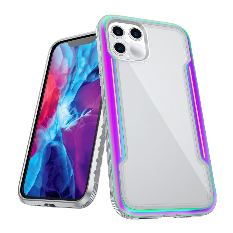 For iPhone 12 mini Armor Metal Clear PC + TPU Shockproof Case