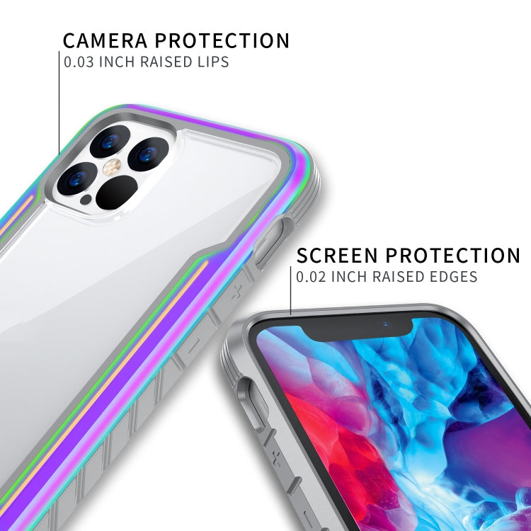 For iPhone 12 mini Armor Metal Clear PC + TPU Shockproof Case