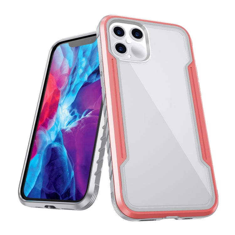 For iPhone 12 Pro Max Armor Metal Clear PC + TPU Shockproof Case