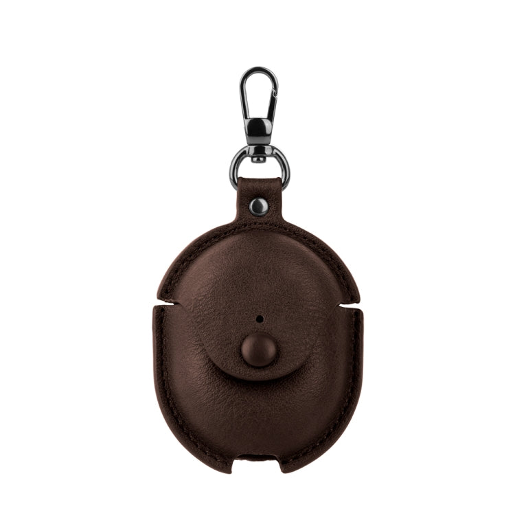 For Redmi Buds 4 Business Leather Earphone Protective Case with Hook