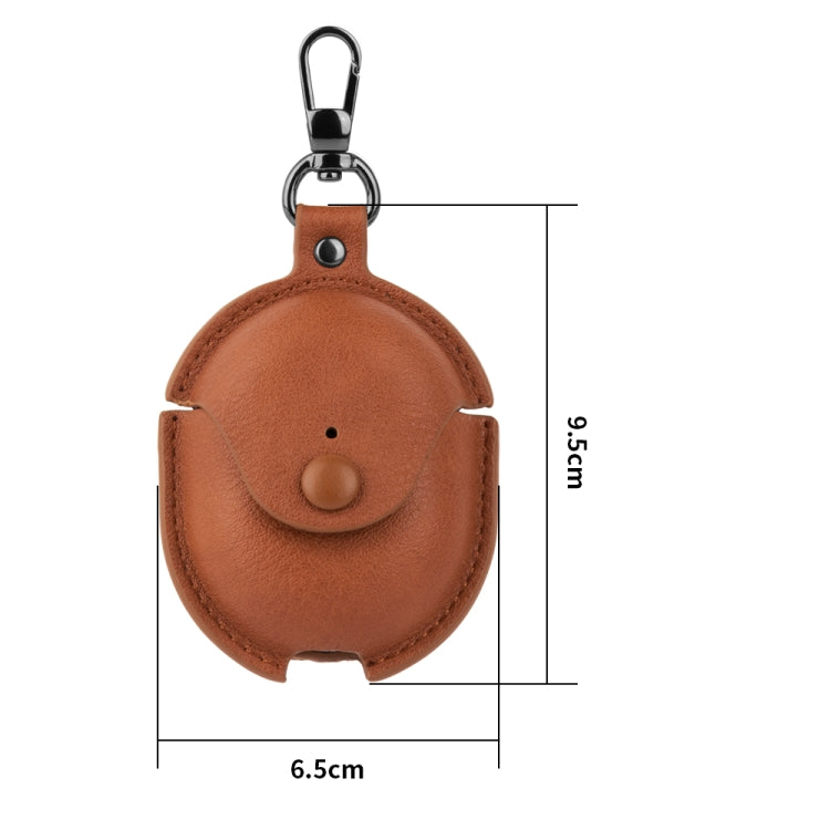 For Redmi Buds 4 Business Leather Earphone Protective Case with Hook