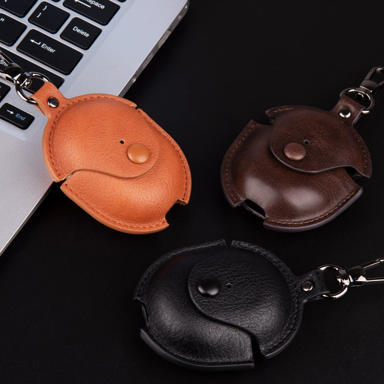 For Redmi Buds 4 Business Leather Earphone Protective Case with Hook