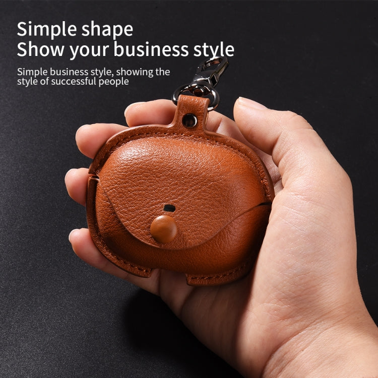 For Redmi Buds 5 Pro / Buds 4 Pro / Buds 8 Business Leather Earphone Protective Case with Hook