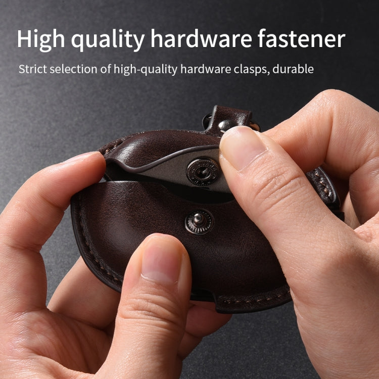 For Redmi Buds 5 Pro / Buds 4 Pro / Buds 8 Business Leather Earphone Protective Case with Hook