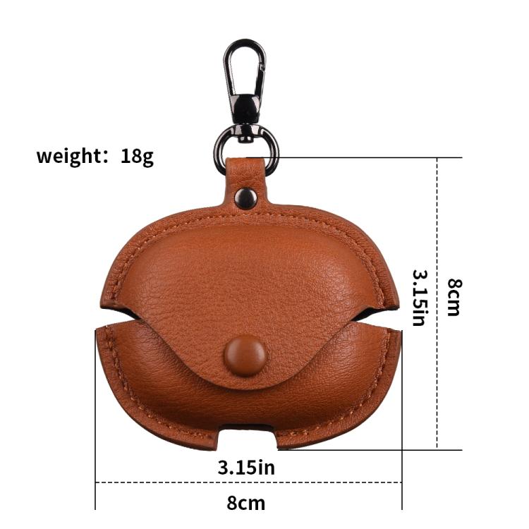For Redmi Buds 6 Pro / 8 Pro Business Leather Earphone Protective Case with Hook