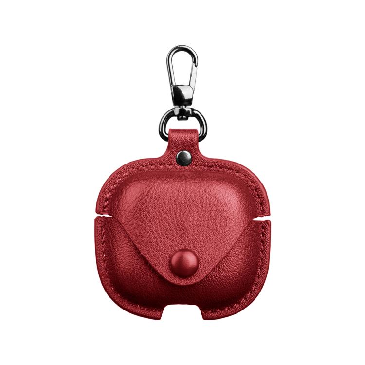 For Redmi Buds 6 Active Edition Business Leather Earphone Protective Case with Hook