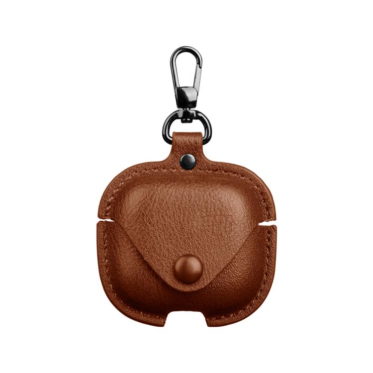 For Redmi Buds 6 Active Edition Business Leather Earphone Protective Case with Hook